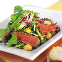 Peppered Beef and Roasted Macadamia Salad
